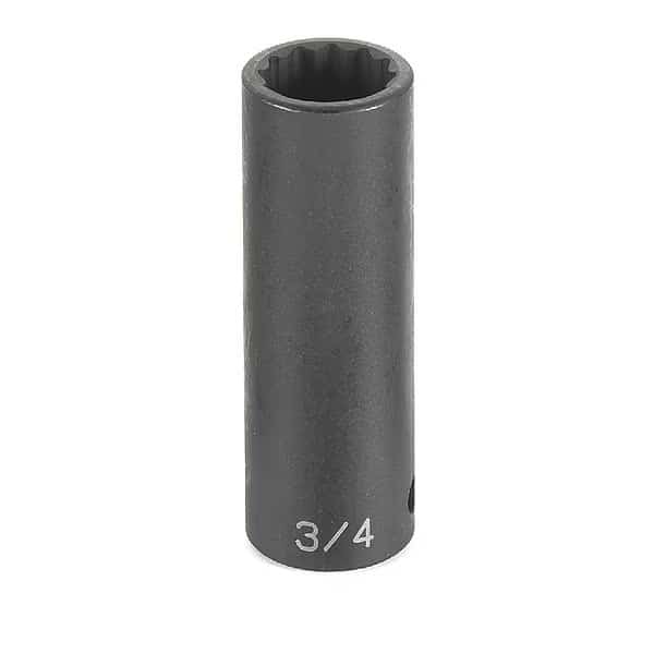 1/2" Drive Impact Socket Chrome plated, 12mm, 1/2"D, Impact, 12pt., D