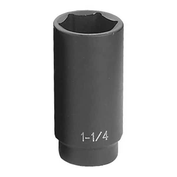 1/2" Drive Impact Socket Chrome plated, 1-1/4", 1/2"D, 6pt. D