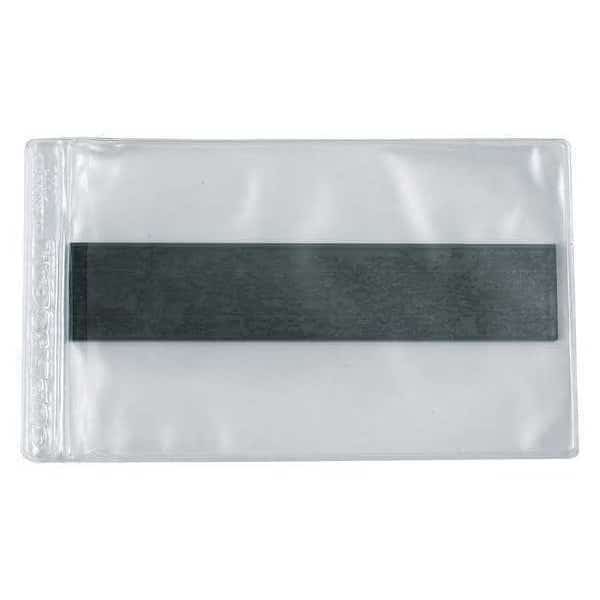 SUPERSCAN Magnetic Vinyl Envelopes, 2" x 3 1/2", Clear, PK50