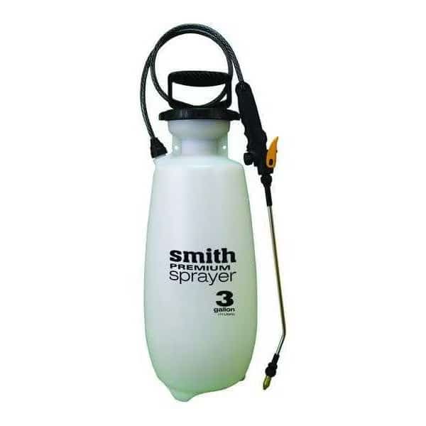 3 gal Handheld Sprayer, Poly, 36 in L Hose, Cone Nozzle Spray Pattern, Manual, Smith Sprayers, Mfr#: 190365