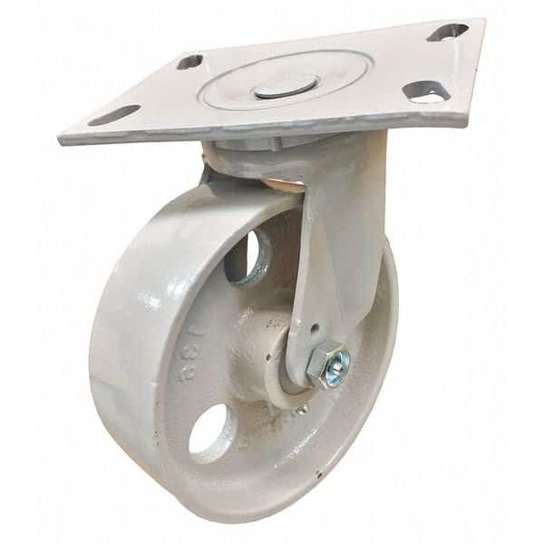 Casters, Wide Swivel, Semi-Steel, 4"