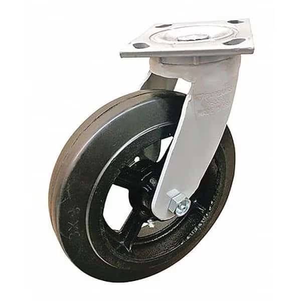 Casters, Rubber/Mold-on, Swivel6"