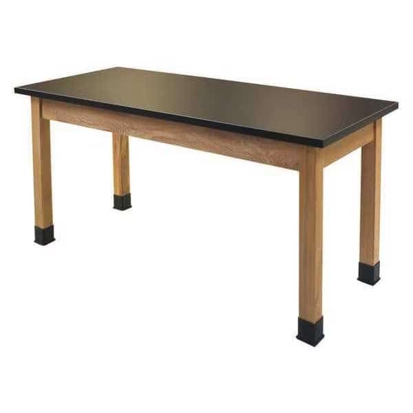 Chemical Resistant Lab Table, High Pressure Laminate (Table Top), Medium Density Fiberboard (Core)