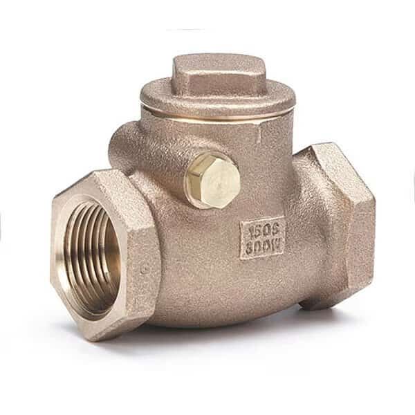 Swing Check Valve,Bronze,1/2",FNPT, Mfr#: 510T 1/2, MILWAUKEE VALVE
