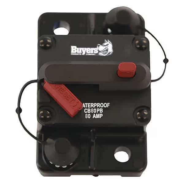Circuit Breaker w/Manual Reset, 80A, BUYERS PRODUCTS, Mfr# CB80PB