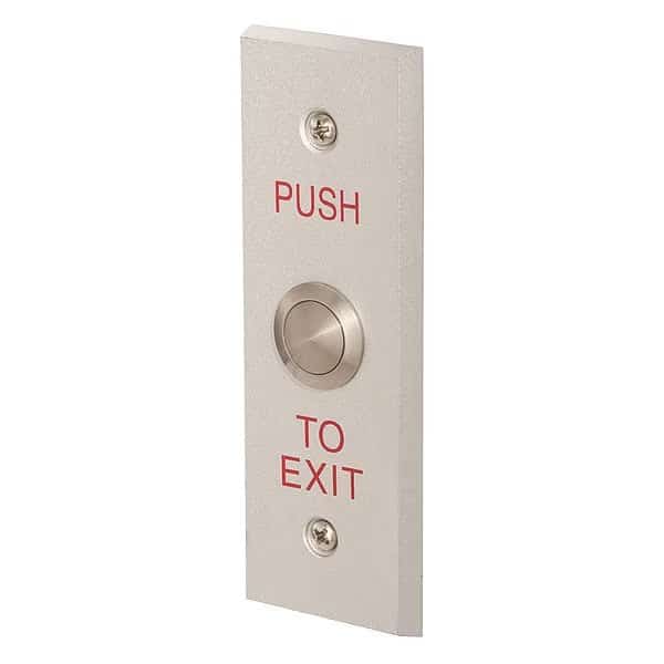 Pushbutton,Metal,Narrow Plate, Mfr#: MPB-100-N, LOCKNETICS