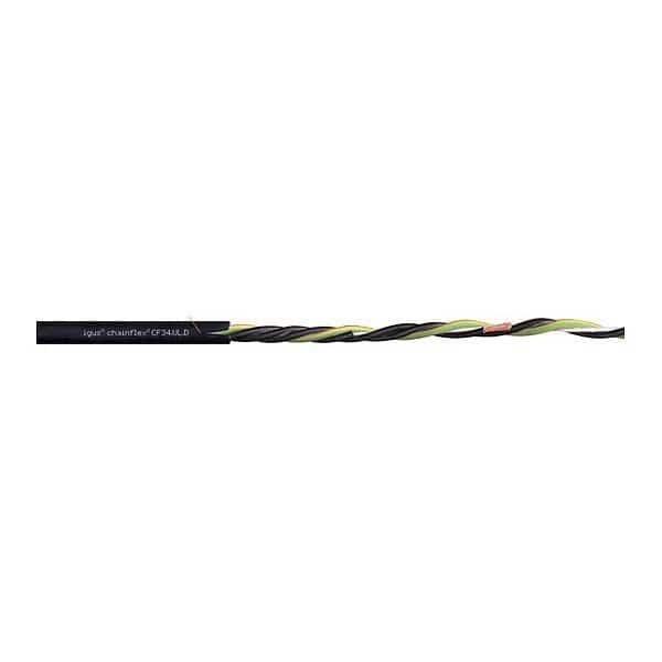 Oil Res Power, TPE, No.12, 4G/Shield, 100ft, IGUS, Mfr# CF34-UL-40-04-D