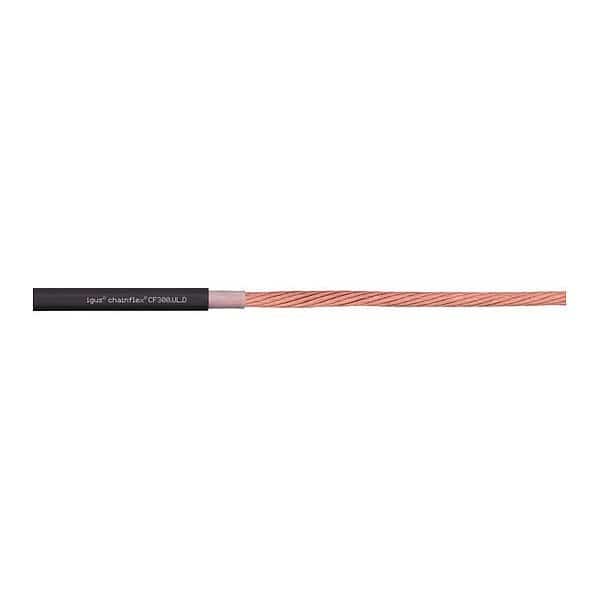 Oil Res Power, TPE, No.8, Single Core-25ft, IGUS, Mfr# CF300-UL-100-01-D