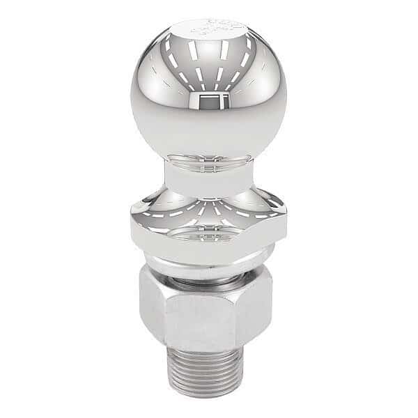 Trailer Ball, 1"x2-1/8" Shnk, Chrm, 1-7/8"