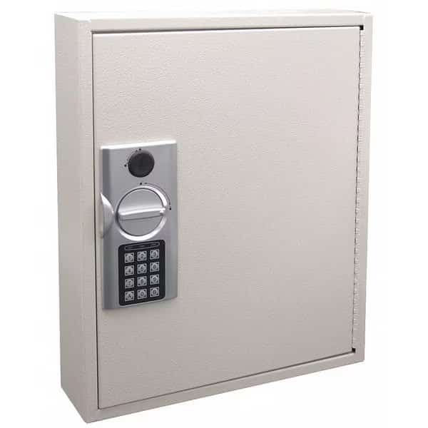 Key Cabinet, Steel, Beige, 60 Key Capacity
