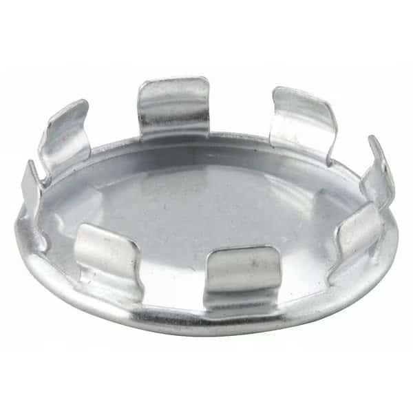 Knockout Plug, Round, Steel, 1/2 in Conduit Size, 0.36 in D, Corrosion Resistant, Silver