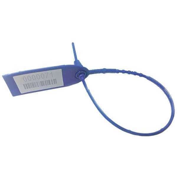 X-Strap, Fixed Length Truck Seal, 12" L, Blue, 7 Digits, PK50