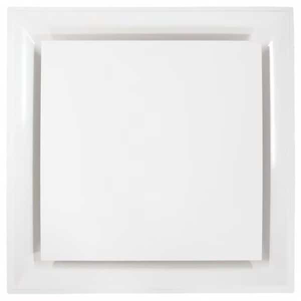 14 in Square Square Plaque Diffuser, White