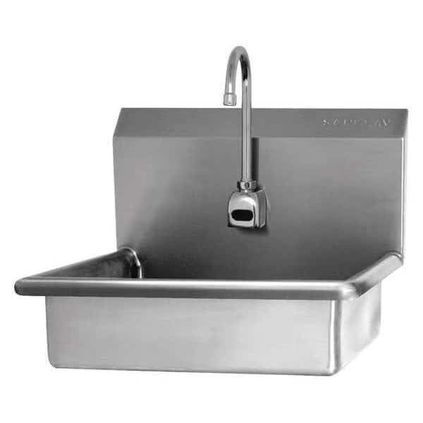 Wall Mount, 1 Hole, Sensor, Silver, Hand Sink