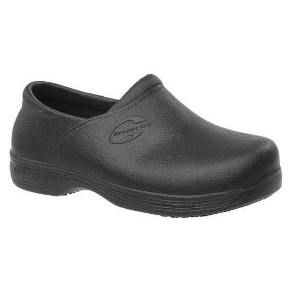 Women's Loafer Shoe, 10 EE, Synthetic Leather, 4 in Height, Black