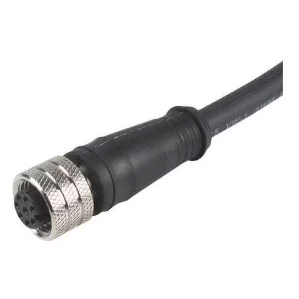 M12 Shielded Cable, 8 Pins, 5.0m L