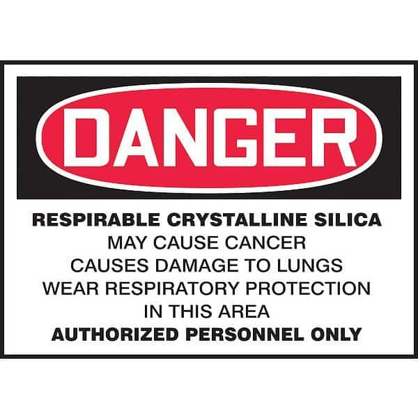 Danger Label, 5" H x 7" W, Textured Vinyl