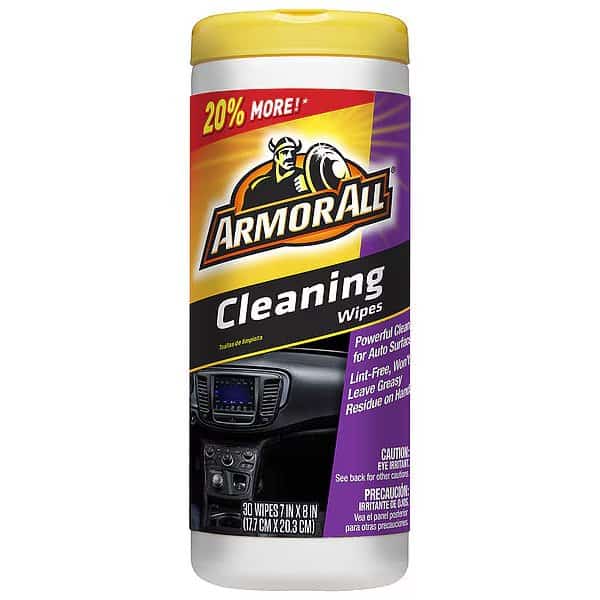 Cleaning Cloth, Automotive Solvent Wipe, Multi-Surface Interior Cleaner, 30 ct Container Size