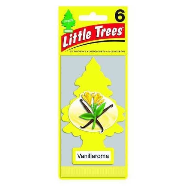 Air Freshener,Card w/String,Yellow,PK6, Mfr#: U6P-10105, LITTLE TREES