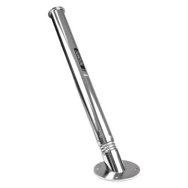 Pole Holder, 27.8" H, 2.4" dia., SS, MOSMATIC, Mfr# 29.097