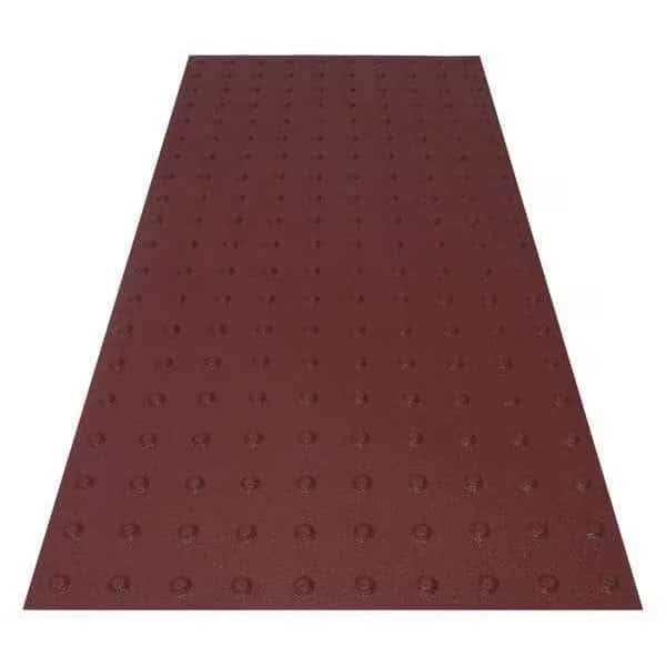 ADA Warning Pad Flexible Cement Red, 2 ft W x 4 ft L, 1 in Thick