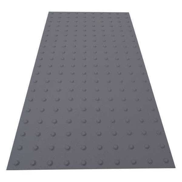 ADA Warning Pad Flexible Cement Gray, 2 ft W x 4 ft L, 1 in Thick