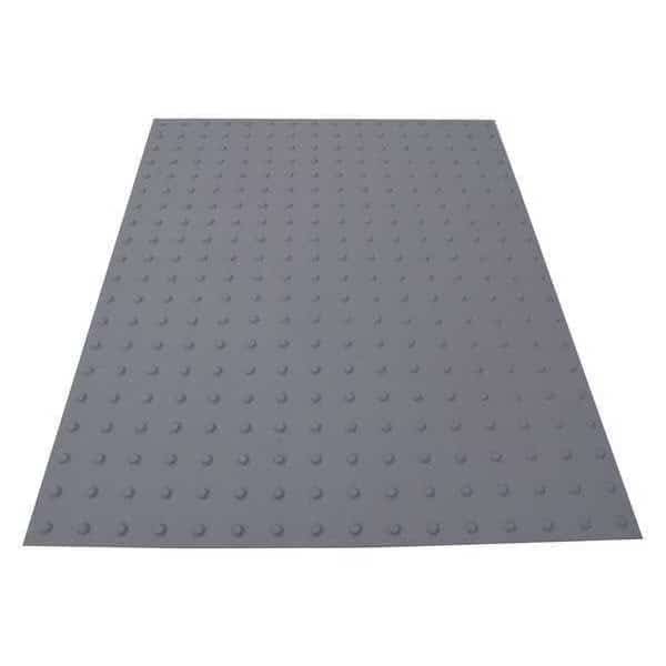 ADA Warning Pad Flexible Cement Gray, 3 ft W x 4 ft L, 1 in Thick