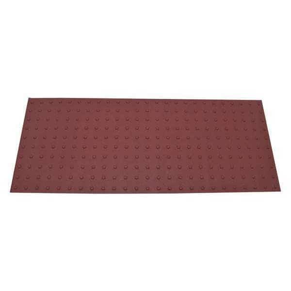 ADA Warning Pad Flexible Cement Red, 2 ft W x 5 ft L, 1 in Thick