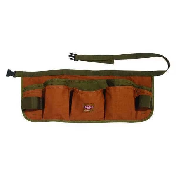 Superwaist Apron Tool Belt, Brown Canvas, Quick Release, 13 Pockets