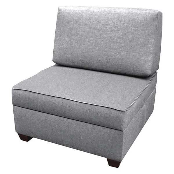 Storage Chair,30" W,Gray Upholstery, Mfr#: IMFCH30-AQ, DUOBED