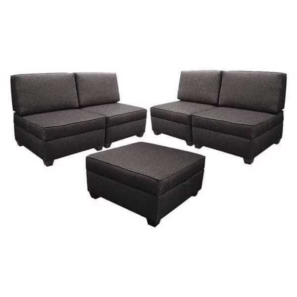 30" Storage Sectional, Flint Grey