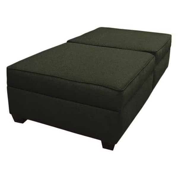 36" x 72" Twin Bed/Bench with Storage, Mocha Tan