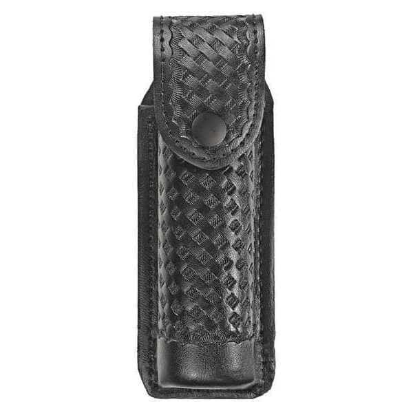 Pepper Spray Holster, Synthetic Leather, Black, M, Snap