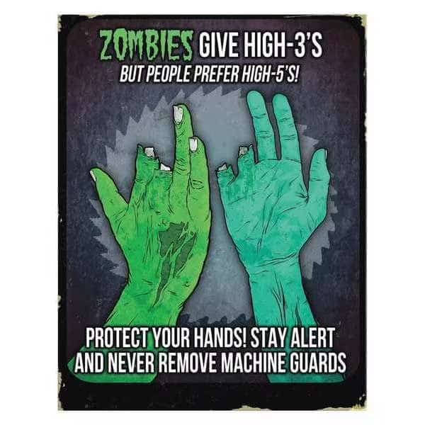 Safety Poster,12 in x 16 in,Paper, Mfr#: 31P-103-02, MANCOMM