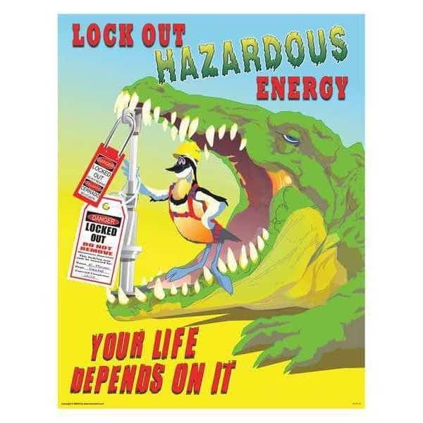 Safety Poster,21 in x 27 in,Paper, Mfr#: 31P-021-01, MANCOMM