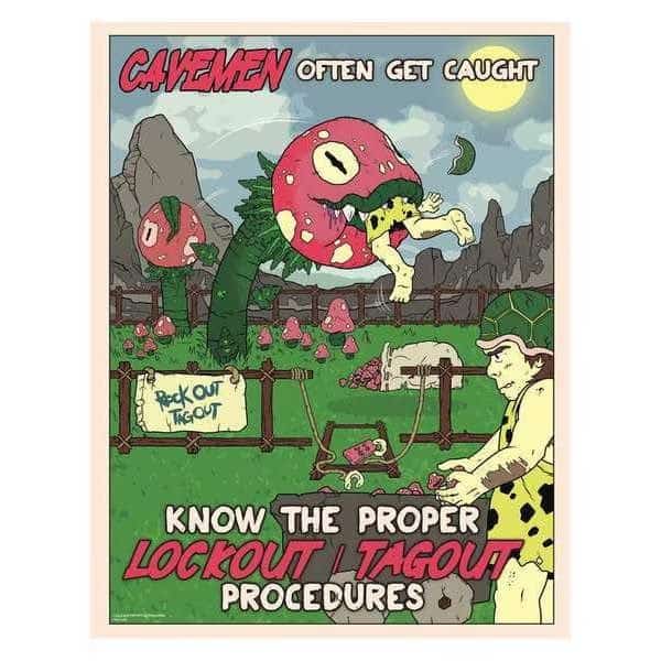 Safety Poster, 16" H, 12" W, Mancomm, Mfr#: 31P-619-01
