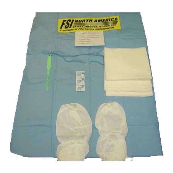 Decon Kits, 12" W x 12" L x 6" D, PK5