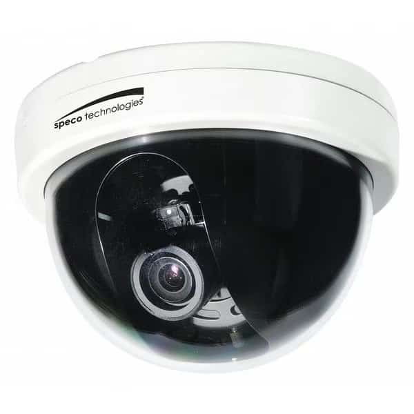 Camera,Dome,White,Indoor,2 MP Line Res., Mfr#: CVC6246TW, SPECO TECHNOLOGIES