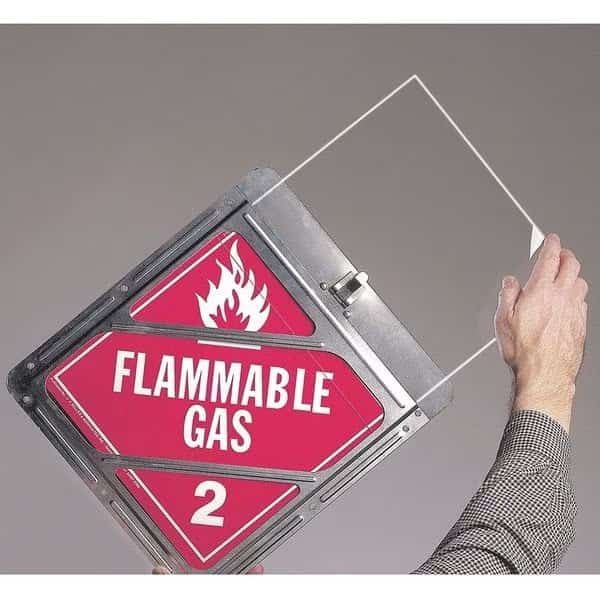 Placard Shield, Polycarbonate, 10 43/64 in W x 10 43/64 in H