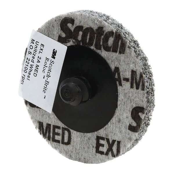 Unitized Wheel, 2 in Dia, 2 in W, 1/4 in Arbor Hole