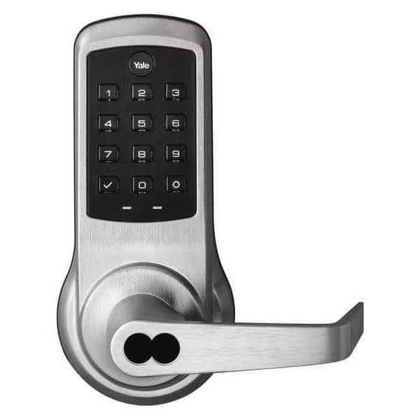 Electronic Keyless Lock,Push Button, Mfr#: B-AU-NTB610-NR-626-LC, YALE NEXTOUCH