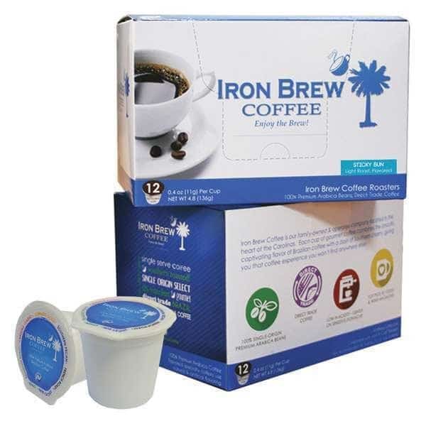 Coffee, Sticky Bun, Pod, Caffeinated, Ground, 4.8 oz, 12 PK