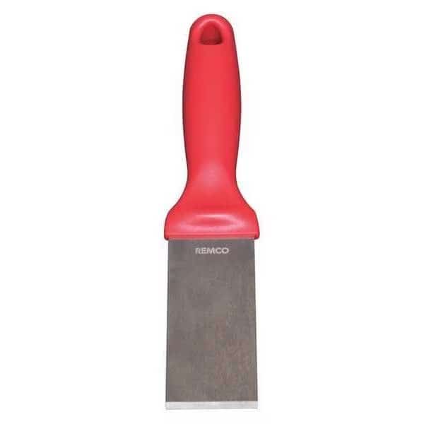 Scraper, SS, 1-1/2" Blade W, Red, REMCO, Mfr# 69714