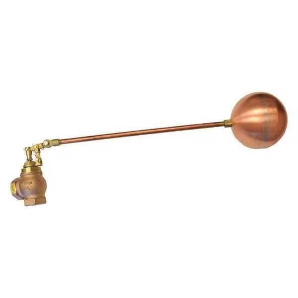 Float Valve, 1-1/2" Size, FNPT, 18" Rod L