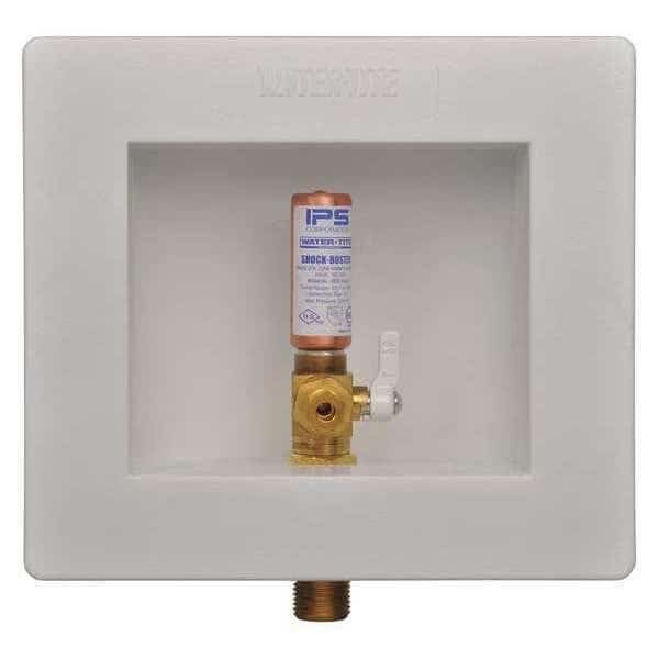 Ice Maker Outlet Box w/HammerArresterPlastic/LeadFree1/2"