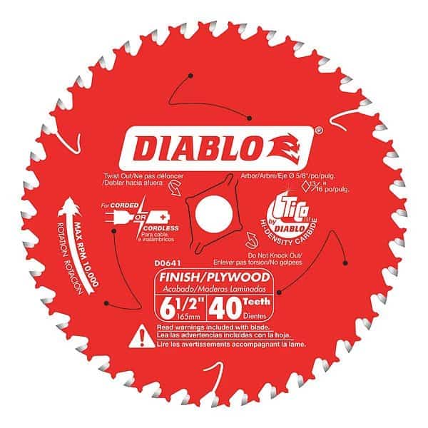 6-1/2", 40-Teeth Circular Saw Blade
