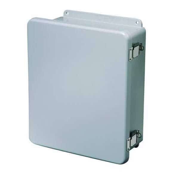 Fiberglass Enclosure, 7.73 in H, 8 in W, 4.82 in D, NEMA 4X, 6P, 12, Hinged, Wiegmann, Mfr#: HW-J80804CHQR