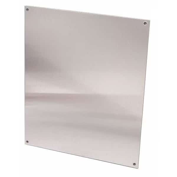 Back Panel, 5.38" L, 0.56" W, Aluminum, WIEGMANN, Mfr# HW-MP806AWW