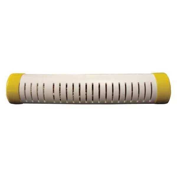 Tank Shower Stick, Ceramic/Stainless Steel, White, Yellow