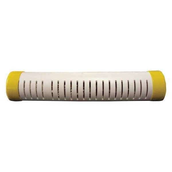 Tank Shower Stick, Ceramic/Stainless Steel, White, Yellow